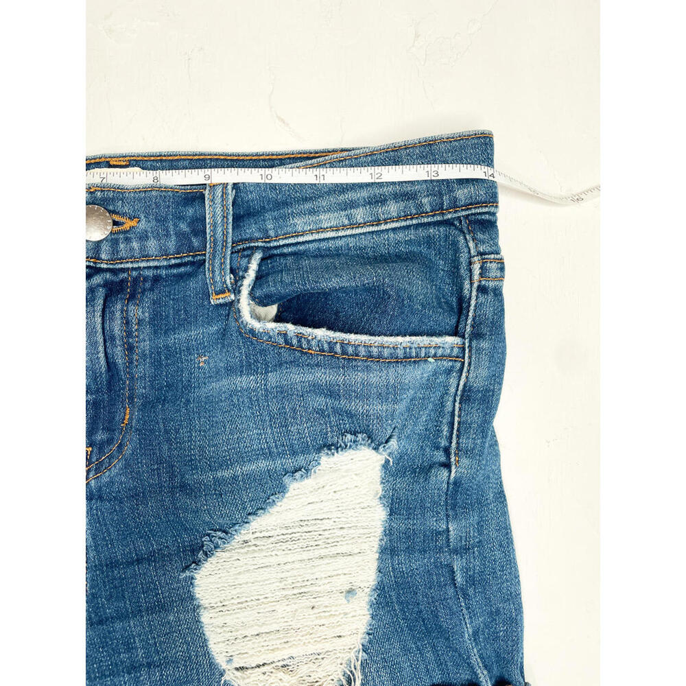 L'Agence Distressed Denim Shorts - Picture 2 of 8